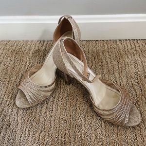 🤍David’s Bridals glitter and crystal heel